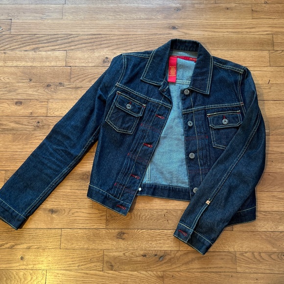 BCBG Maxazria Blue Jean Denim Jacket size S - Picture 1 of 12